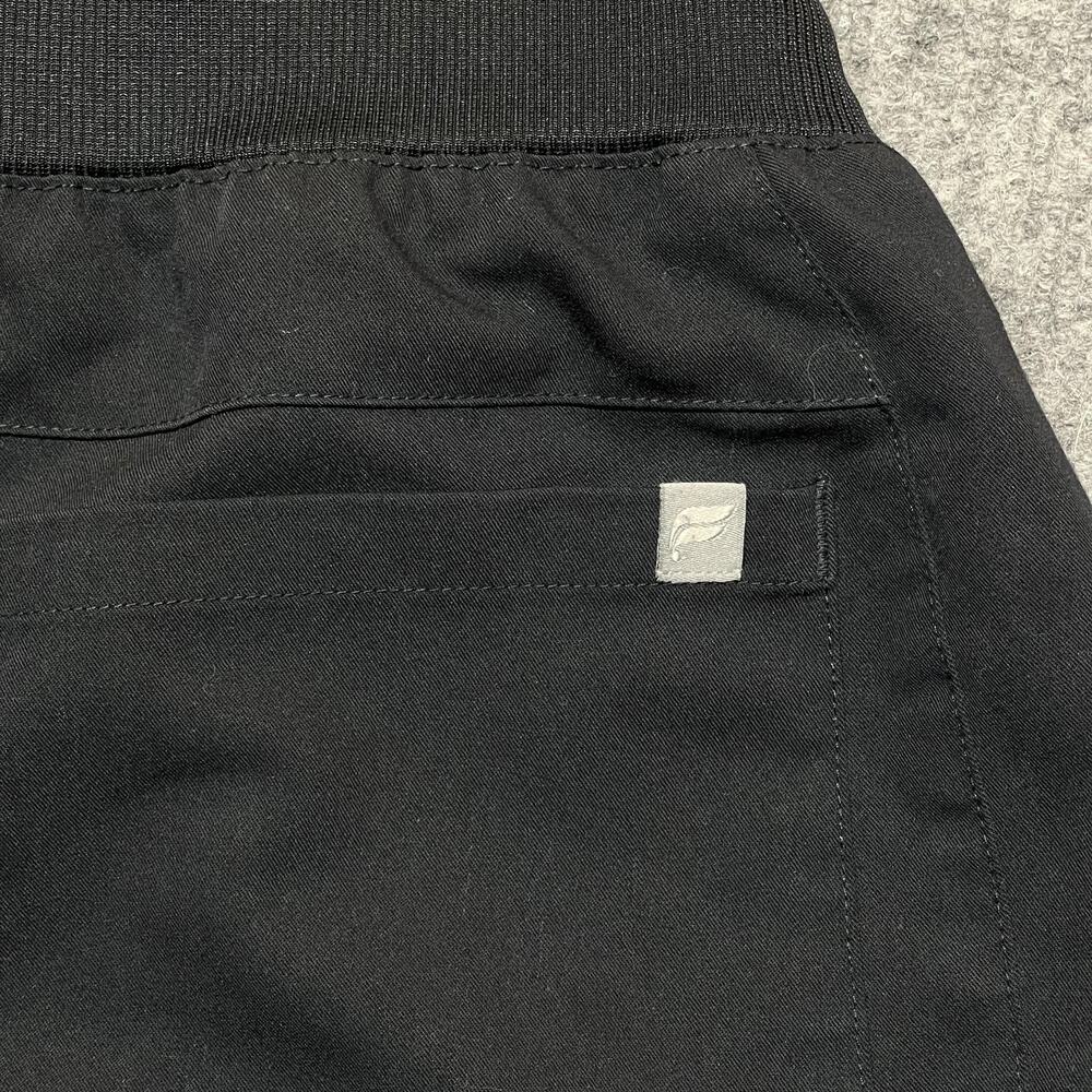 Fabletics Jogger Pants Women Small Black Woven Elastic Waist Zip Pocket Athletic - Picture 5 of 12